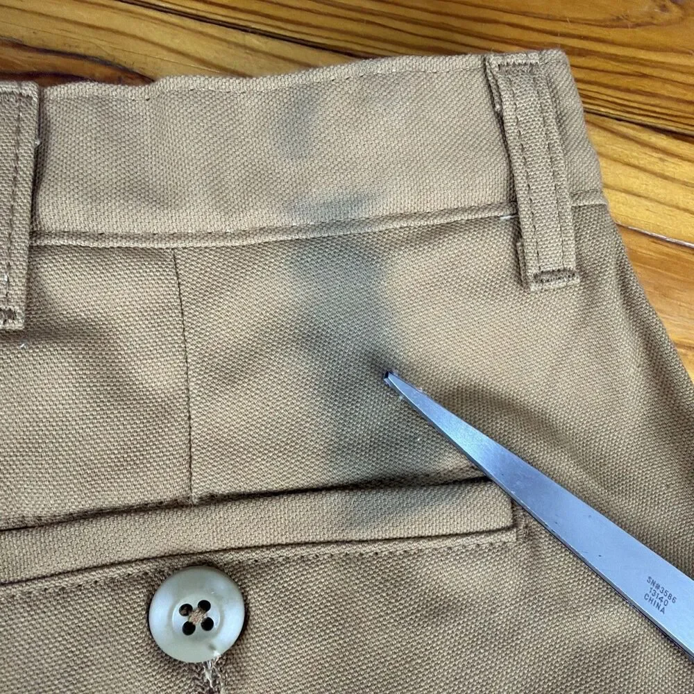 Cabelas Beige Brown Dry Plus Upland Brush Guard Outdoor Utility Pants 40X31 FLAW